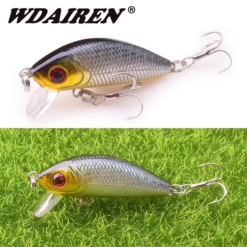 1PCS Japan Mini Fishing Lure 50mm 3.5g Minnow Wobbler Lures Artificial Hard  bait carp Crankbait pesca fishing Tackle WD-201