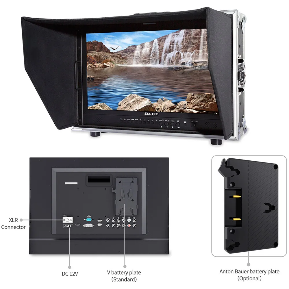 Видеомонитор Seetec 4K215 9HSD 192 CO 21 5 дюйма IPS FHD 3G SDI 4K HDMI|Мониторы| |