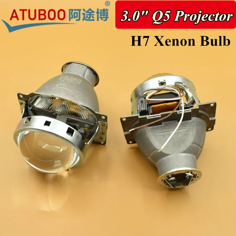 

2 Pieces/Lot,3.0" H7 Q5 Projector lens Koito Bi-xenon for Auto Headlight Using H7 bulb hid Headlamp