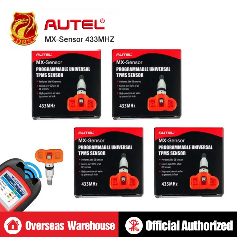 

AUTEL MX-Sensor 433MHz programmable universal sensors work with MaxiTMPS TS401 TS501 TS601