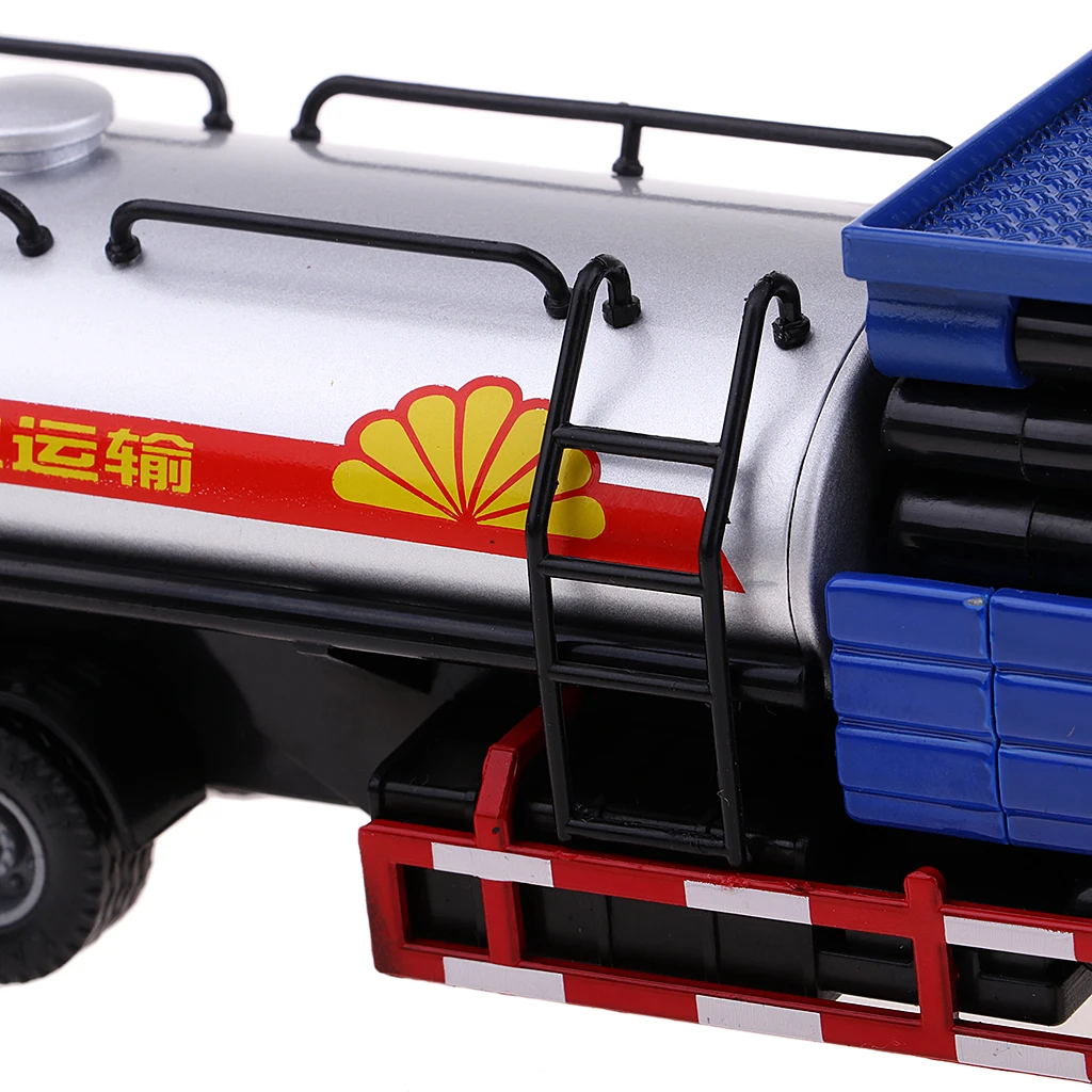 Alloy 1:50 Scale Oil Transport Car Oil Carrier Tank Truck Model Diecast Vehicle Children's Toy Car Gift