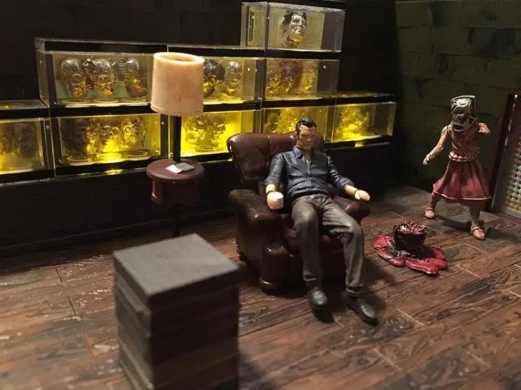 

Estartek Original McFarlane block toy DIY Governor zombie head fish tank scene new box (292PCS )