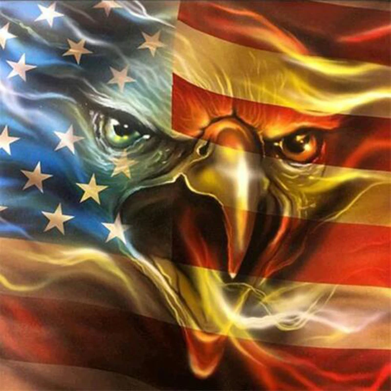 

5D Diamond Painting American Eagle Handicrafts Rhinestones Embroidery Diy Diamond Embroidery Diamond Wall Art Decor TT532