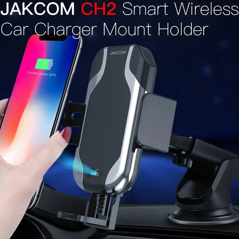 

JAKCOM CH2 Smart Wireless Car Charger Holder Hot Sale in Stands As Qi Fast Charging with LED Indicator Stand Accessories