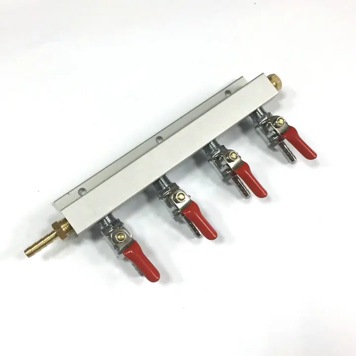 Buy 4 Way Gas Manifold Distribution CO2 Splitter W