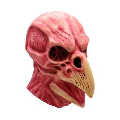 Mediaeval винтажная маска Чумного доктора Косплей Маска крови зомби птица Полный головной шлем латексные маски страшные вечерние Хэллоуин реквизит - Цвет: B