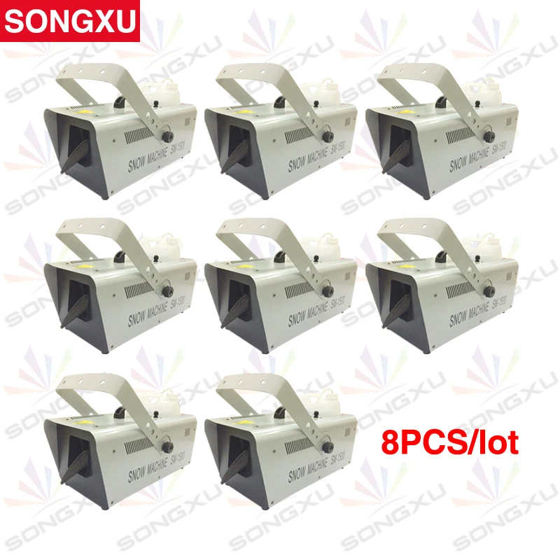 SONGXU 8 шт./лот оптовая продажа снежный аппарат DMX 1500 Вт для сценического