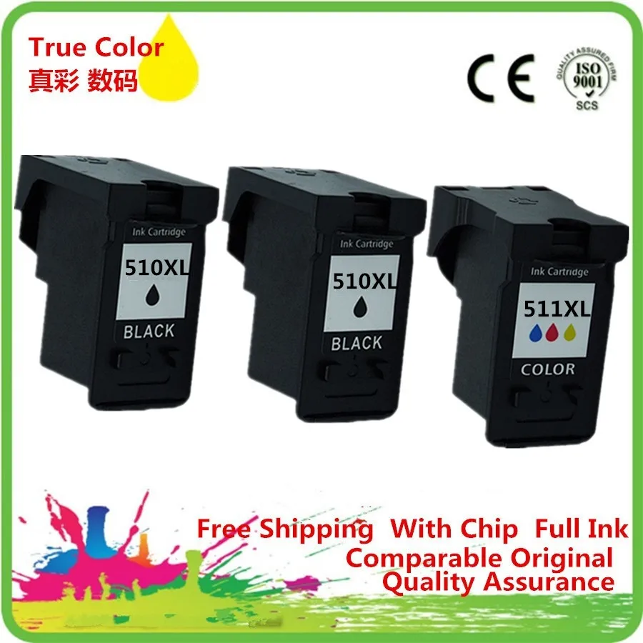 

Ink Cartridge Remanufactured For Canon PG-510 PG-510BK PG 510 510BK PG510 PG510BK CL-511 CL 511 MP260 MP270 MP272 MP280 MP282