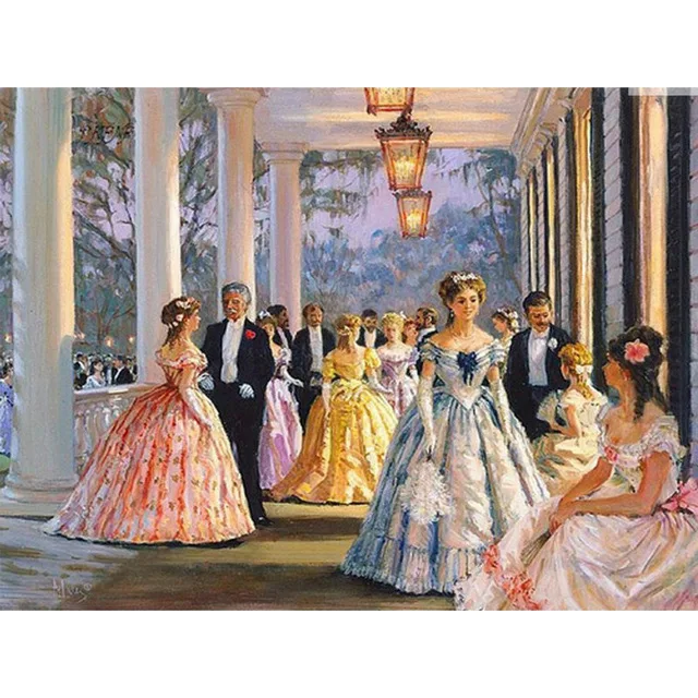 diamond painting Evening party 3d embroidery kit | Дом и сад