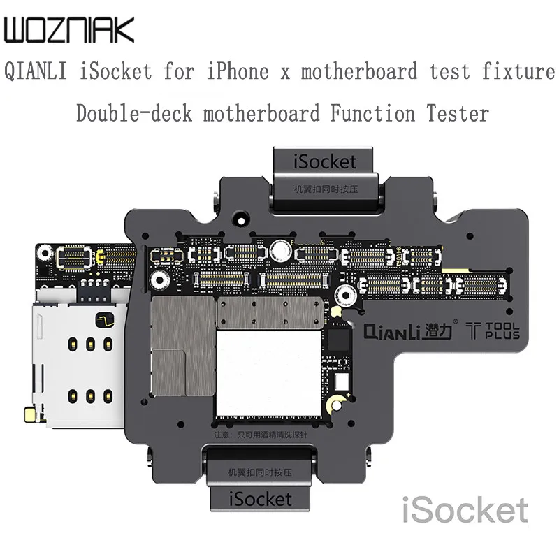 QIANLI iSocket для iPhone x xs xsmax приспособление тестирования материнской платы с двойным