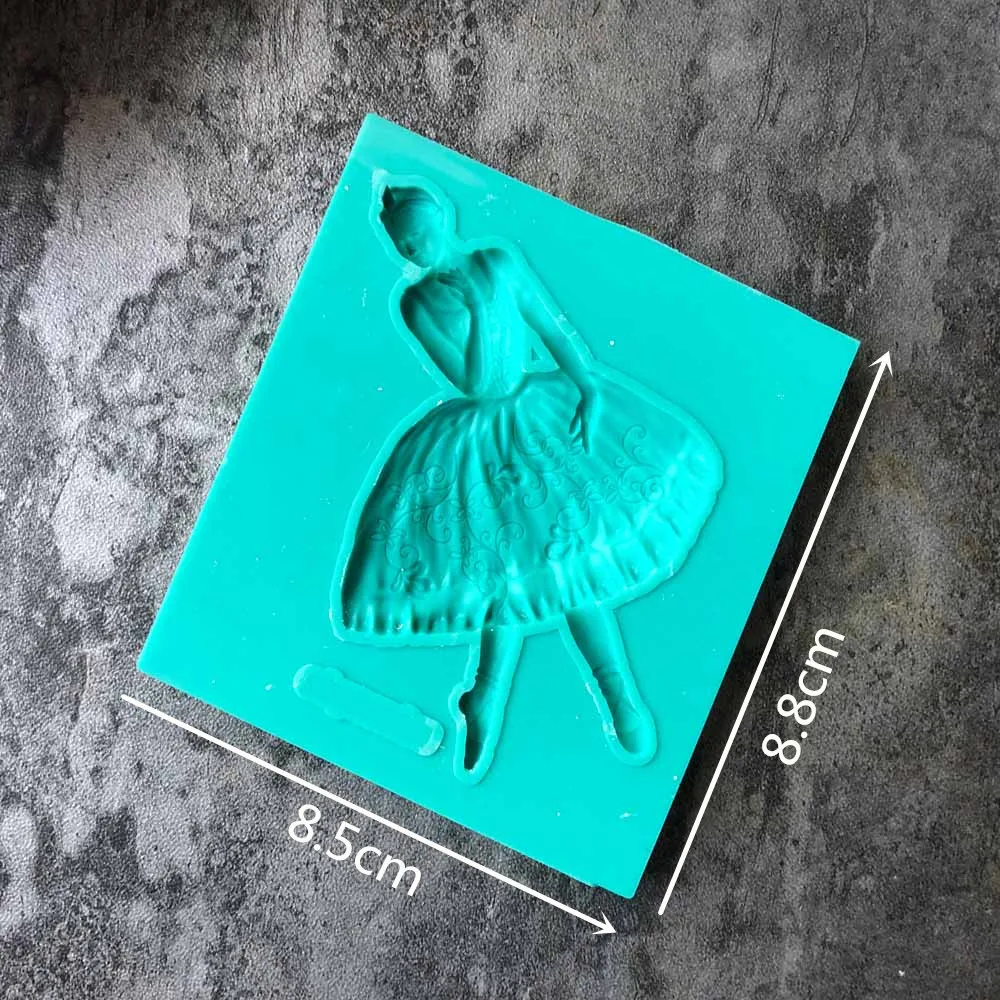 Aouke лебедь Балет девушка силиконовая форма DIY помадка торт плесень желе сухой Pez плесень устройство для выпечки J060