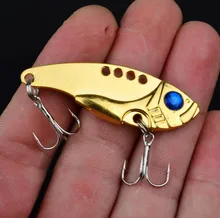 1pc Metal Spoon bait Fishing Lure 50mm/11g 6# Hook Wire Bait Bass VIB Artificial Siliver Gold Spinner lure Tackle Pesca For Sea 1pc Metal Spoon bait Fishing Lure 50mm/11g 6# Hook Wire Bait Bass VIB Artificial Siliver Gold Spinner lure Tackle Pesca For Sea