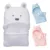 2018 Nova Coral Fleece Cobertores Swaddle Um Bebê Carrinho De Criança Bebes Envoltório Envelope Para O Fundamento Do Bebê Recém-nascido Saco de Dormir Urso