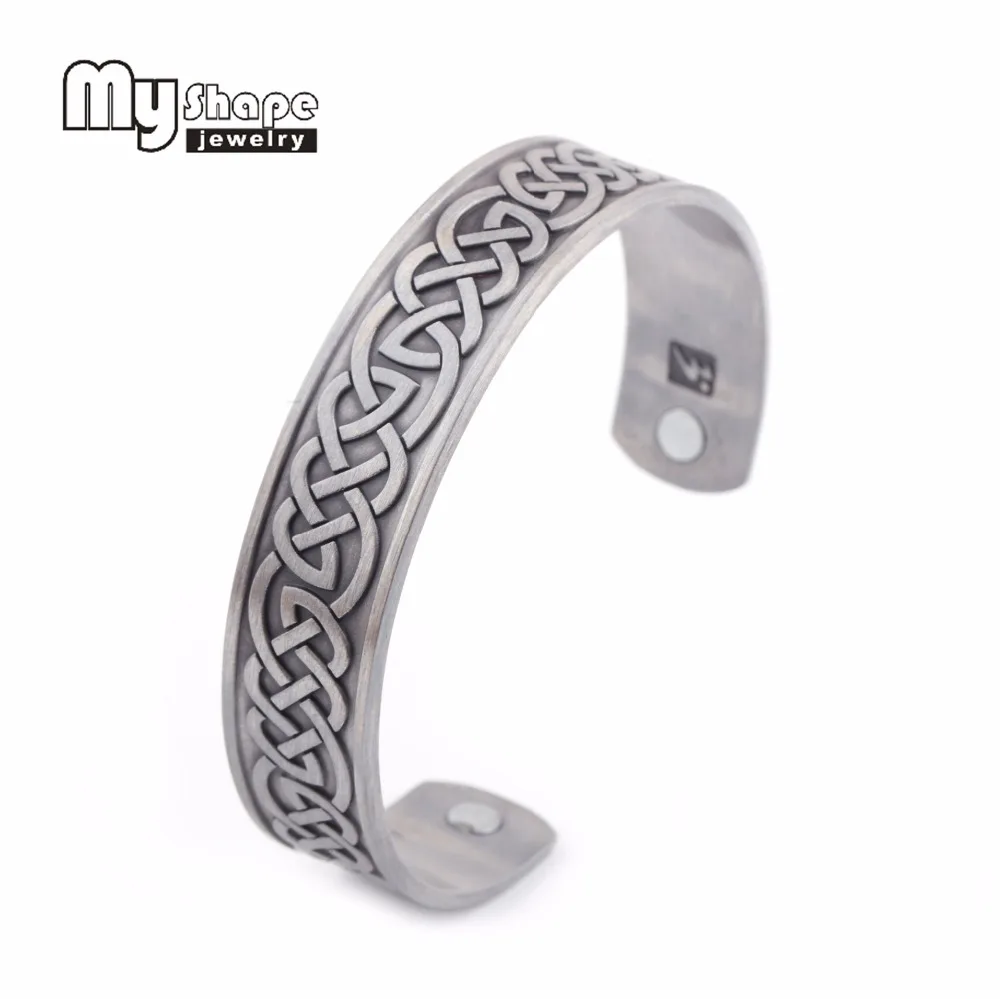 

My Shape Magnetic Bracelet Vintage Totem Vikking Wicca Knot Bangle Personalized Jewelry Cuff Bangle Fit any size New