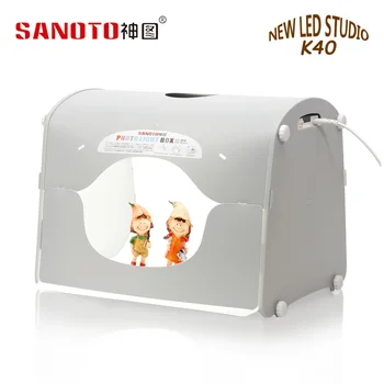 

DHL Free Shipping Top Quality SANOTO Professional Portable K40 Mini Kit Photo Photography Studio LED Photo Light box