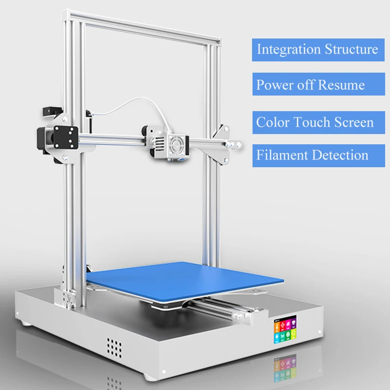 

AM-300 3D Printer Large Printing Size 300x300x400mm Autolevel Single Extruder Color Touch screen 3d printer DIY Kit impressora