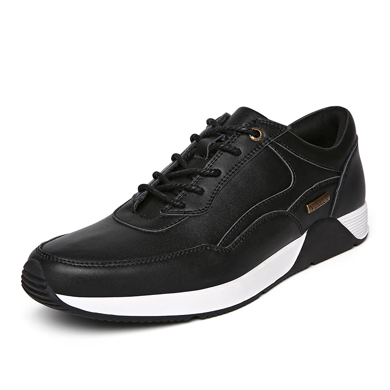 2017 Man Genuine Leather Sport Running Shoes Breathable Light Outdoor