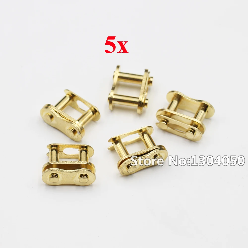 

5X 428 Chain Master Connector Link 110 125 150 200 250CC ATV QUAD DIRT BIKE GOLDEN