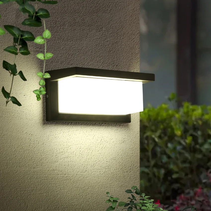 Moderno Levou Parede de Luz de Alumínio Lâmpada de Parede Impermeável ao ar Livre Jardim Varanda Luz Iluminação do Pátio para o Lado da Porta da Frente Bl23x 8 Cheap Luminárias de parede externas