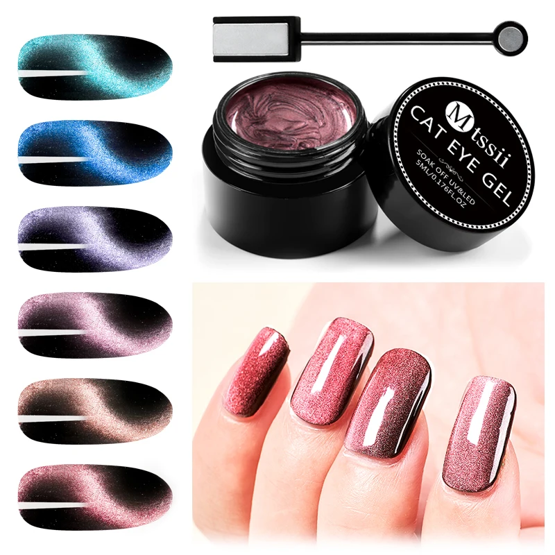 

Mtssii Magnet Nail Gel Polish 5D Cat Eye UV Gel Nail Polish Chameleon Magnetic Gel Varnishes Manicure Soak Off Enamel