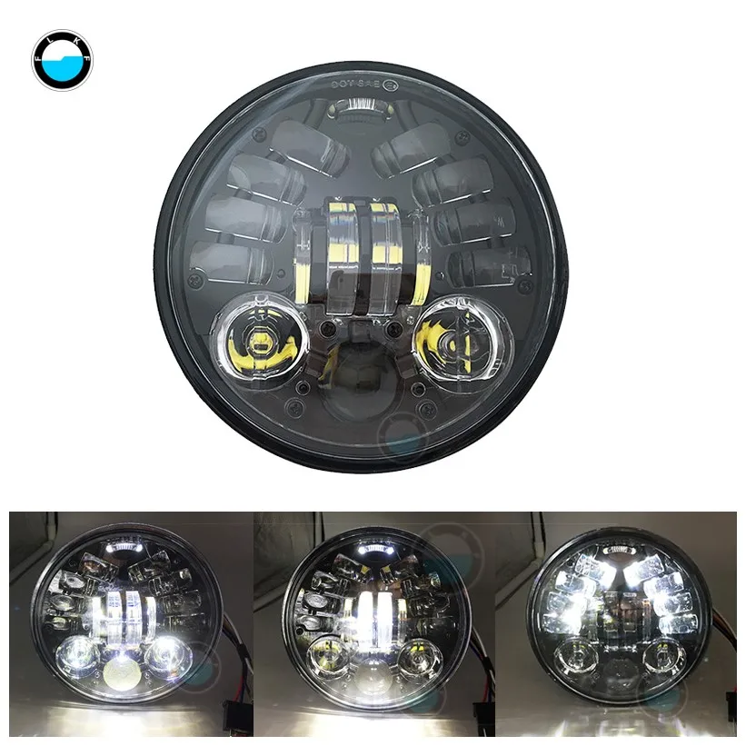 Аксессуары для мотоциклов 5,7" СВЕТОДИОДНЫЙ Ведро фары для Suzuki охранной VS VL 700 750 1500 800 - Цвет: 1 pcs light