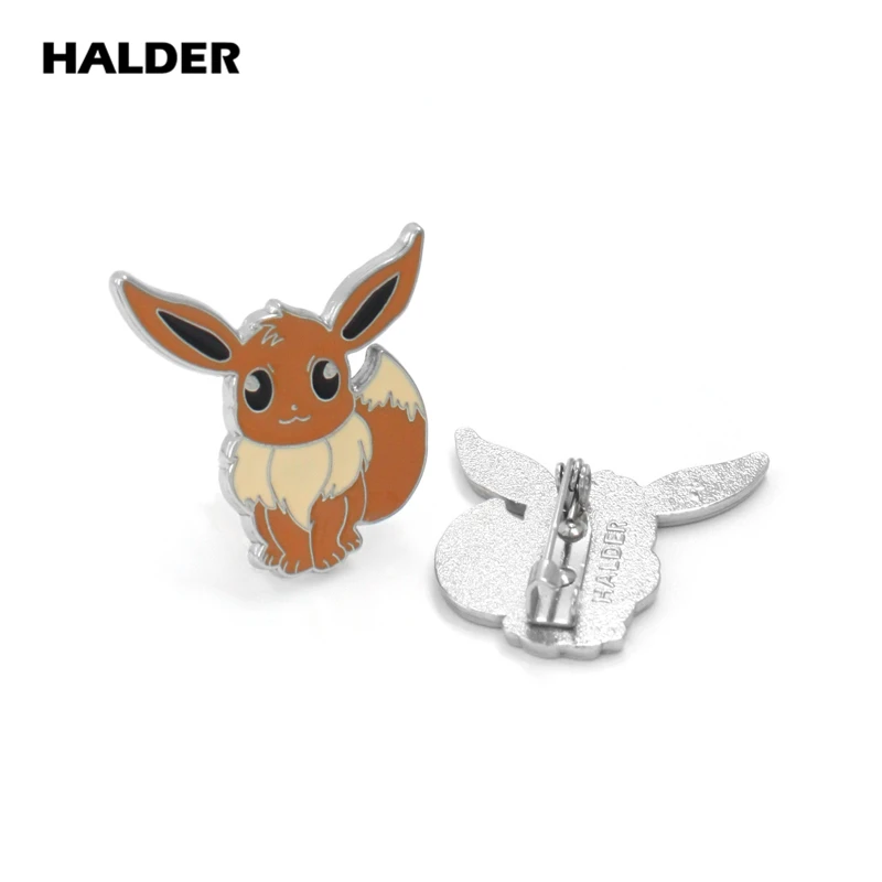 Аниме halder Pokemon Monsters Eevee Броши Одежда рюкзак шпильки сумочки значок украшения, аксессуары в подарок для детей для женщин и мужчин