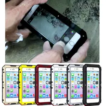 Роскошные IP68 100% водонепроницаемый металлический алюминиевый Броня футляр для iPhone 5 5S SE 6 6S 7 плюс подводный 3 м Дайвинг чехлы