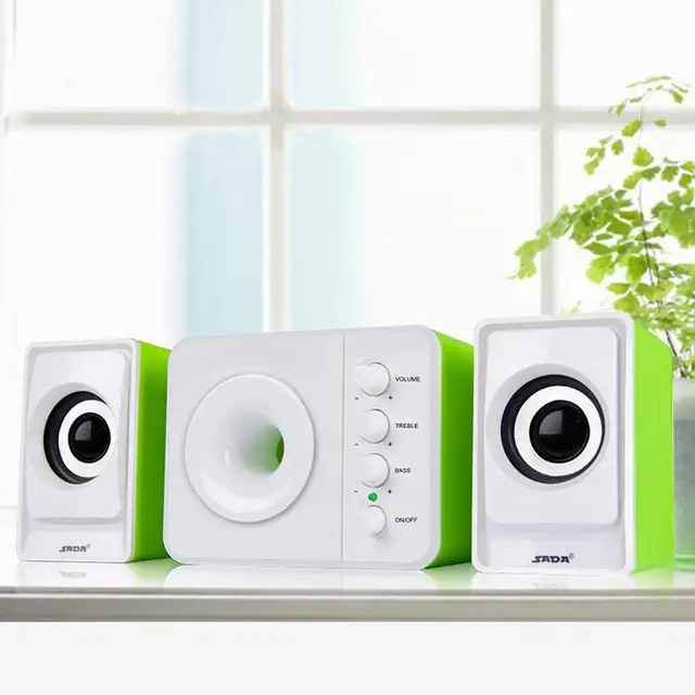 SADA D-205 2.1 Computer Speaker With Subwoofer – Best For Music, Movies, Multimedia PC And Gaming Systems