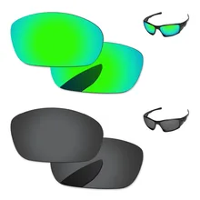 Черный серый и изумрудно зеленый 2 пары Поляризованные замена оптические стёкла для десять солнцезащитные очки женщин рамки UVA и UVB