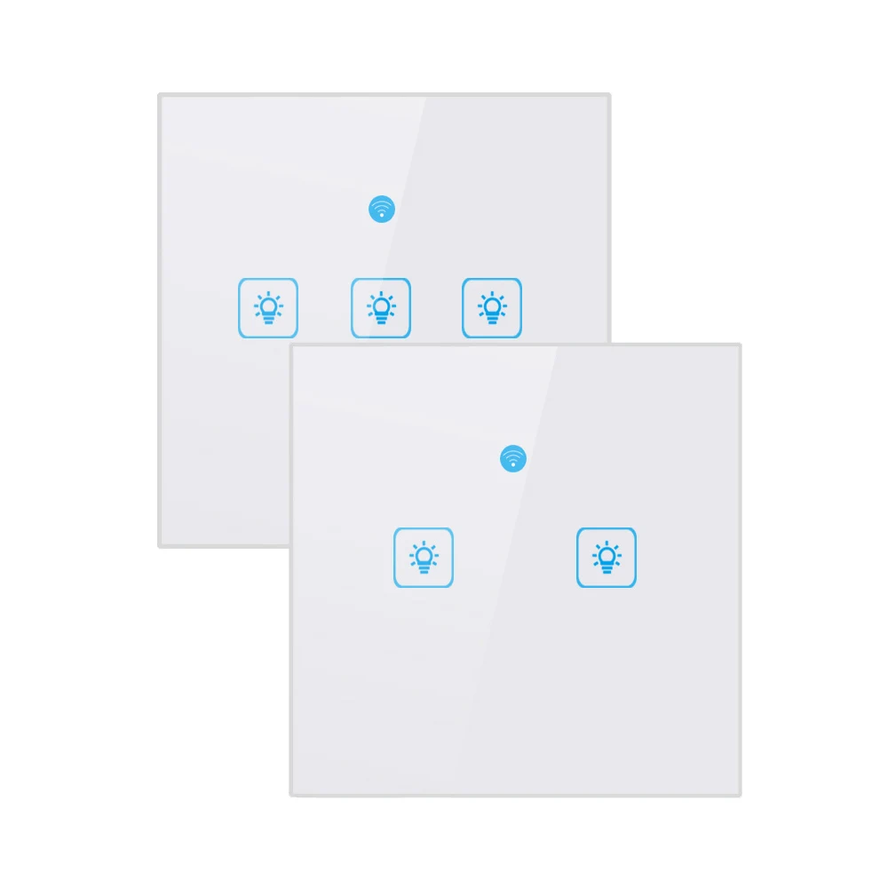 Najtaniej Przełącznik dotykowy Ewelink Wifi 2.4G inteligentny przełącznik dotykowy panel ścienny EU UK standardowa inteligentna dioda led sterowanie przez Wifi Alexa