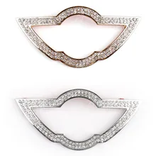 Areyourshop Sale For Mini Cooper Steering wheel Crystal Zinc Alloy Wing Emblem Trim Decor Decal Cover