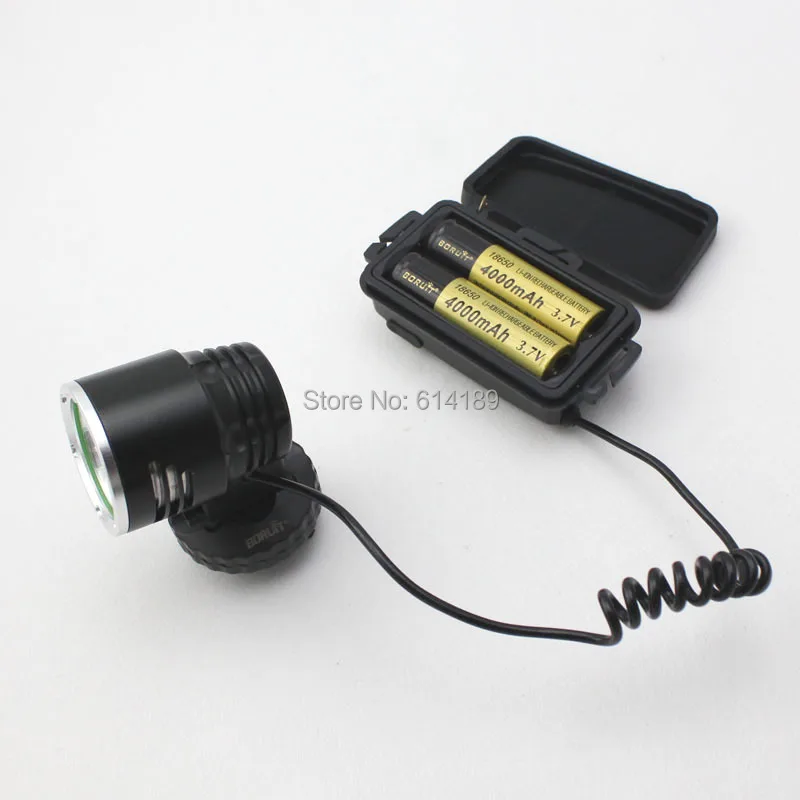 

BORUIT RJ-1188A CREE XM-L2 1200 Lumens 3-Mode USB LED Headlamp (2x18650)