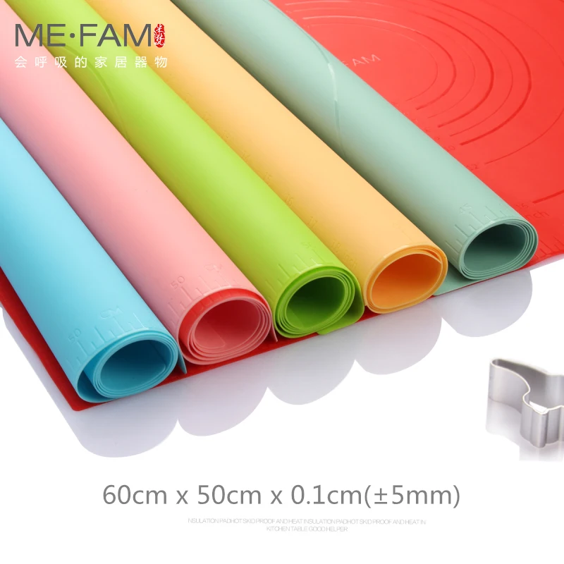 

ME.FAM New Large Size 60x50cm Ripples Silicone Baking Mat Non-slip Heat Resistance Kneading Dough Placemat Non-Stick Pastry Pads