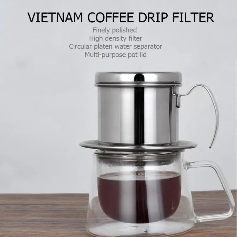 Нержавеющая сталь вьетнамский кофе Капельное фильтр для кофеварки капельница горшок