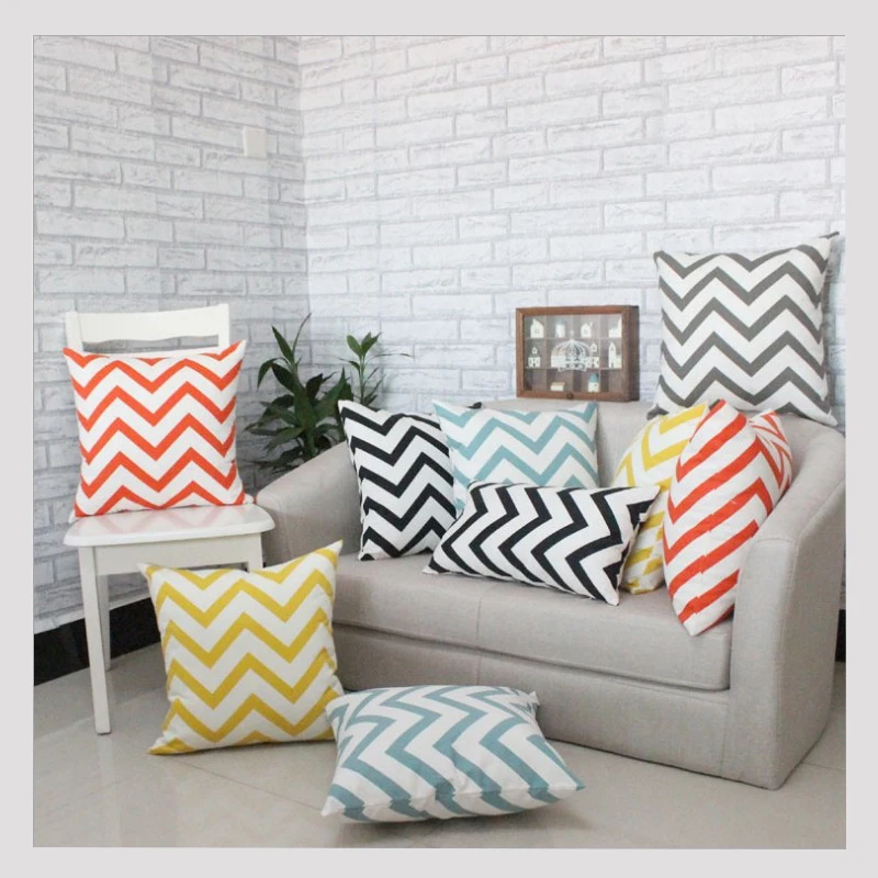 Fashion Home Decorative Cushion Covers 43*43cm Linen Twill Vintage