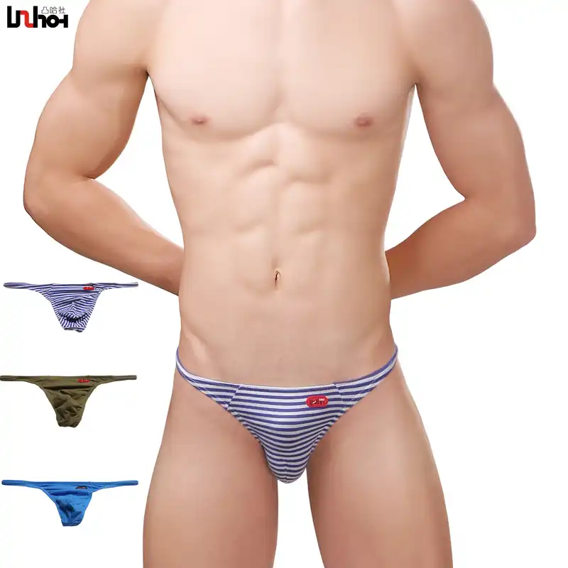 Men/'s Mesh Tanga Thongs U Convex Underwear Bikini T Briefs Bulge Pouch T-back