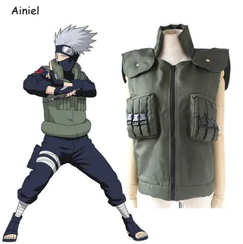 

Hot Sale Japanese Anime Naruto Hatake Kakashi Vest Cosplay Costume Unisex Naruto Vest Halloween Party Costumes Women Adult Men