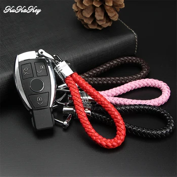 

Car Styling Leather Keychain Keyring For Audi Mercedes Bmw Buick Chevrolet Citroen Cadillac Dodge Key Ring Key Chain Accessories