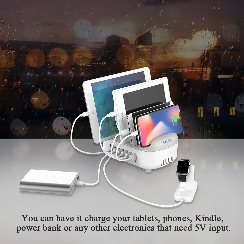 NTONPOWER Multi Ports USB Charger Station Dock 5V2