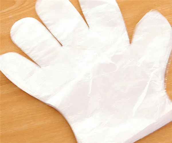 50 шт. хозяйственные перчатки для уборки Парикмахерская окрашивание одноразовые перчатки пластиковая пленка Парикмахерские Уход за волосами прозрачные перчатки
