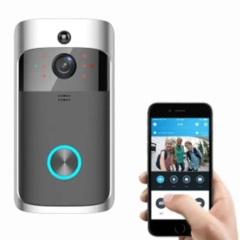

WiFi Smart Wireless Security Door Bell HD720P Visual Intercom Record Video Door Camera Phone Remote Control Monitor Night Vision