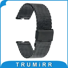22mm Milanese Stainless Steel Watchband for Motorola Moto 360 1 1st Gen 2014 Smart Watch Band Bracelet Strap Silver Black