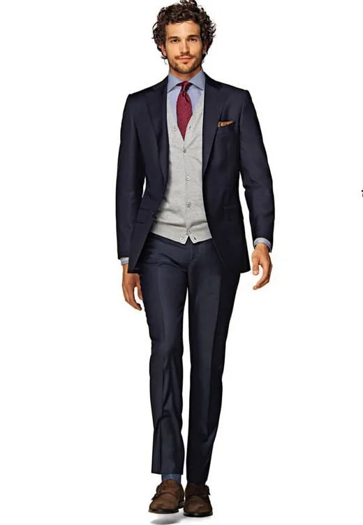 New Bespoke suit gentleman suit dress man slim High Quality man