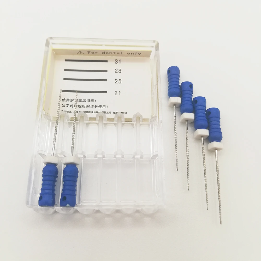 6 шт./упак.#30-21 мм стоматологические K файлы корневой канал стоматология Эндодонтические Инструменты Стоматологические Инструменты ручное использование из нержавеющей стали