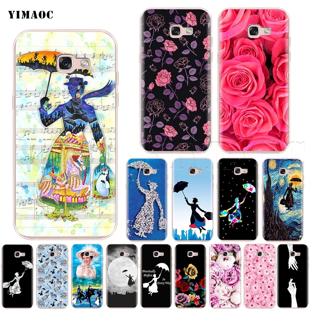 

YIMAOC Mary Poppins Silicone Case for Samsung Galaxy S7 S8 S9 Edge Plus J3 J5 J7 A5 A6 A8 Note 8 9