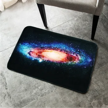 

Trend 3D Cosmic sky Print Carpets for living room Rugs bedroom Decor rug Bathroom kitchen water uptake Non-slip Entrance Rugs