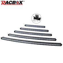 RACBOX 5D Curved font b Slim b font LED Light Bar Single Row 20 26 33