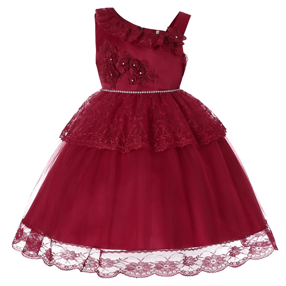 

girl dress sleeveless girls festive dress dress girl wedding baby girl clothes Wedding presiding Stage performance tutu dress