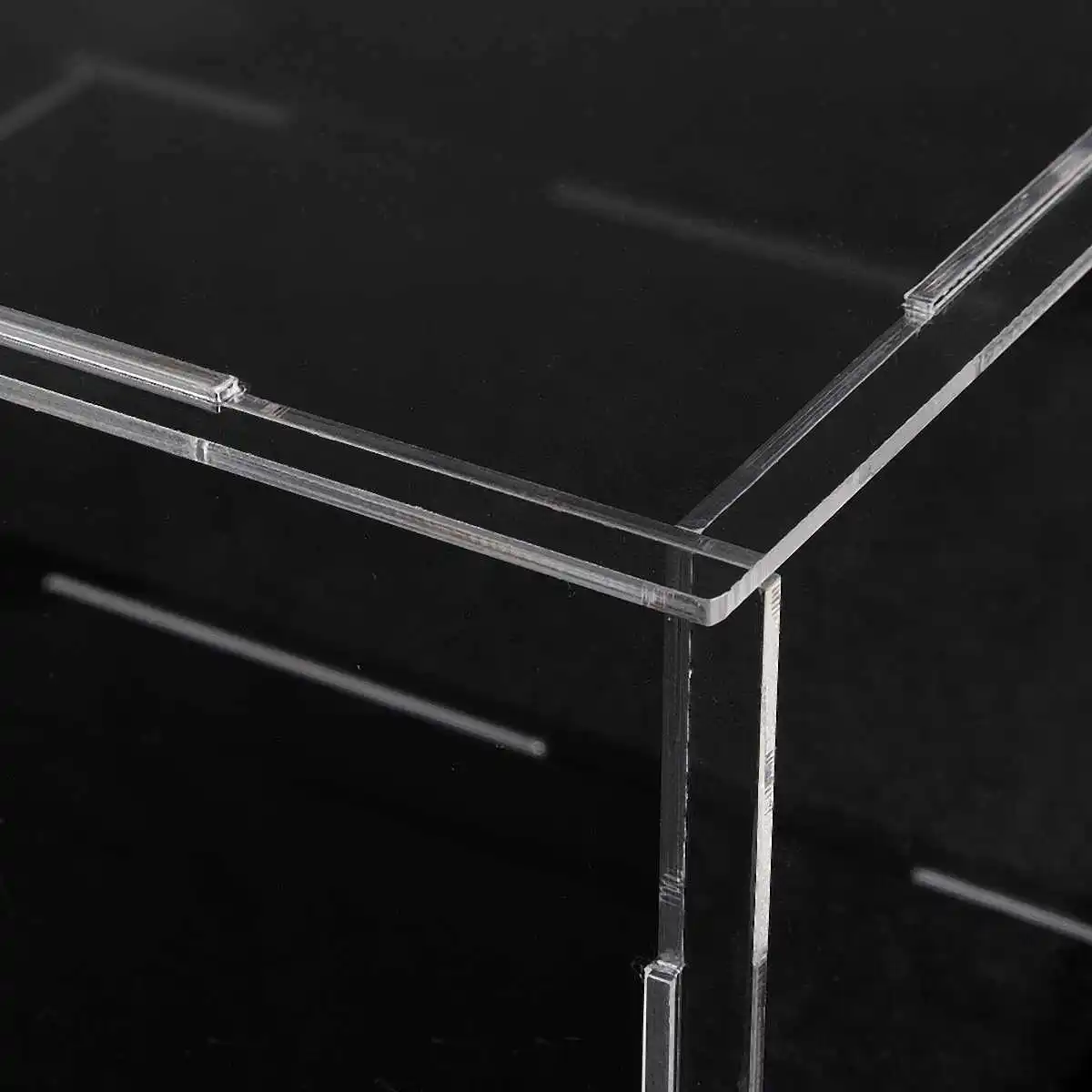 Transparent Acrylic Assembly Display Dustproof Case Tray Storage Show Box 20X10X10CM