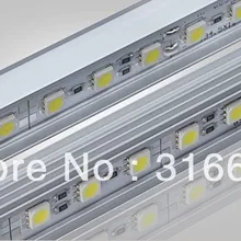 10 шт. 5050 светодиодный бар светильник не водонепроницаемый 36 светодиодный/PC 50 см светодиодный жесткой полосы DC 12V светодиодный трубки холодильного шкафа светодиодный